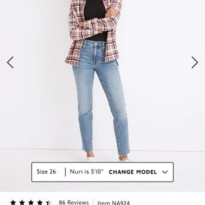 Madewell Mid-Rise “Perfect Vintage Jean” in Enmore Wash